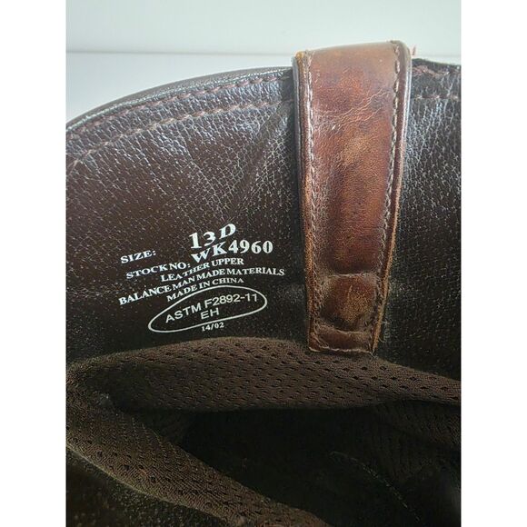 Justin Leather Work Boots WK4960 Brown - Men Size 13 main image 13
